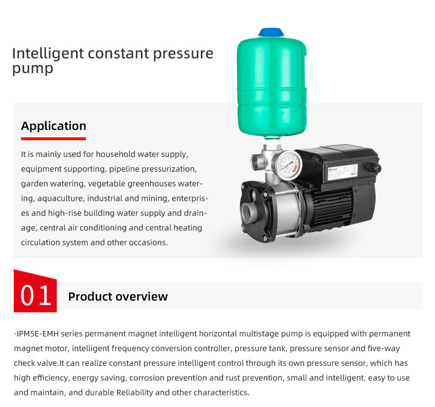 Intelligent constant pressure pump