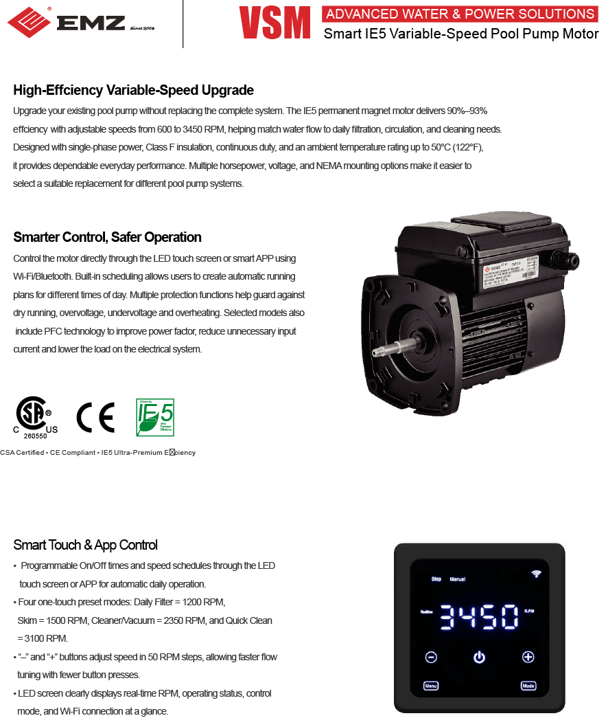 Variable Speed Motors